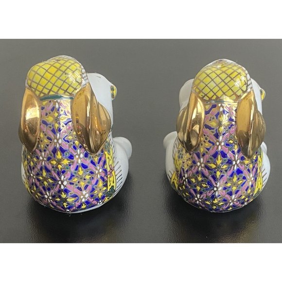 Elephant Salt and Pepper Shakers Collectables India Decor Anthropomorph Vintage - Picture 2 of 9